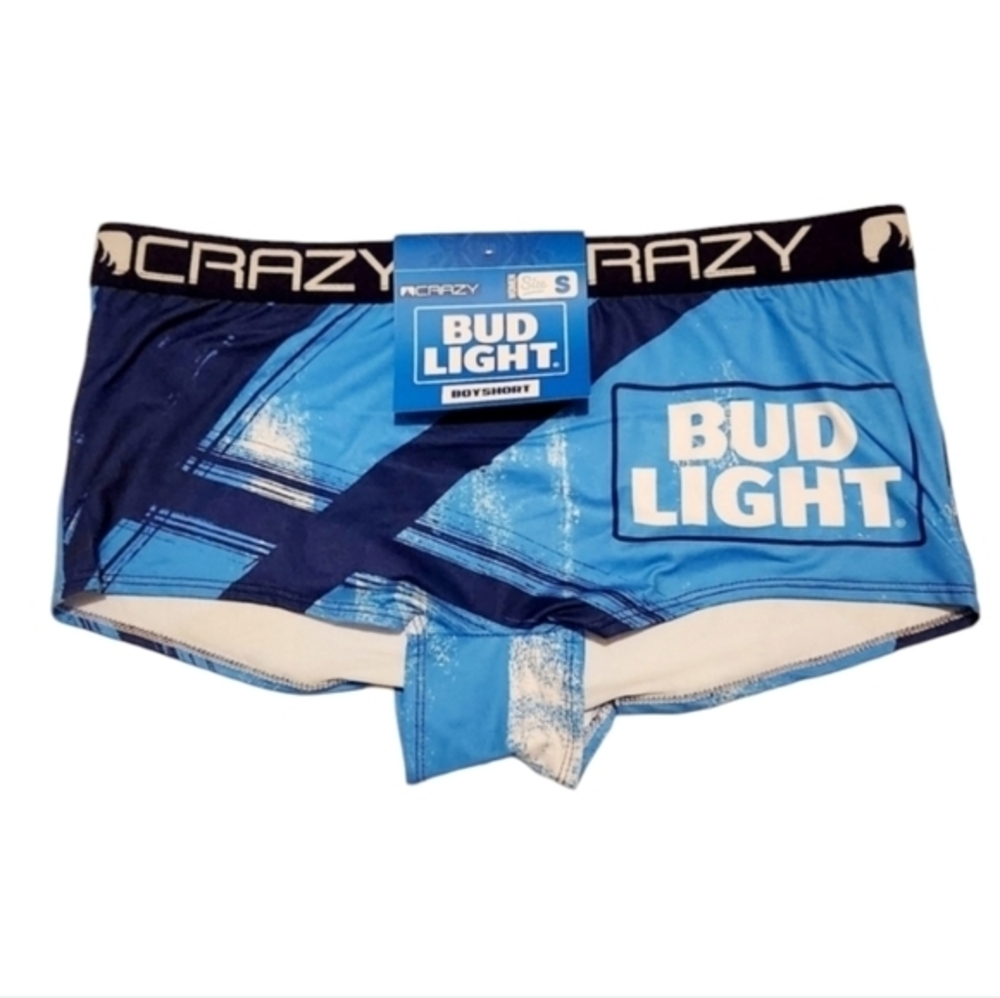 CRAZYBOXER Bud Light Women's‎ Cheeky Brief Medium